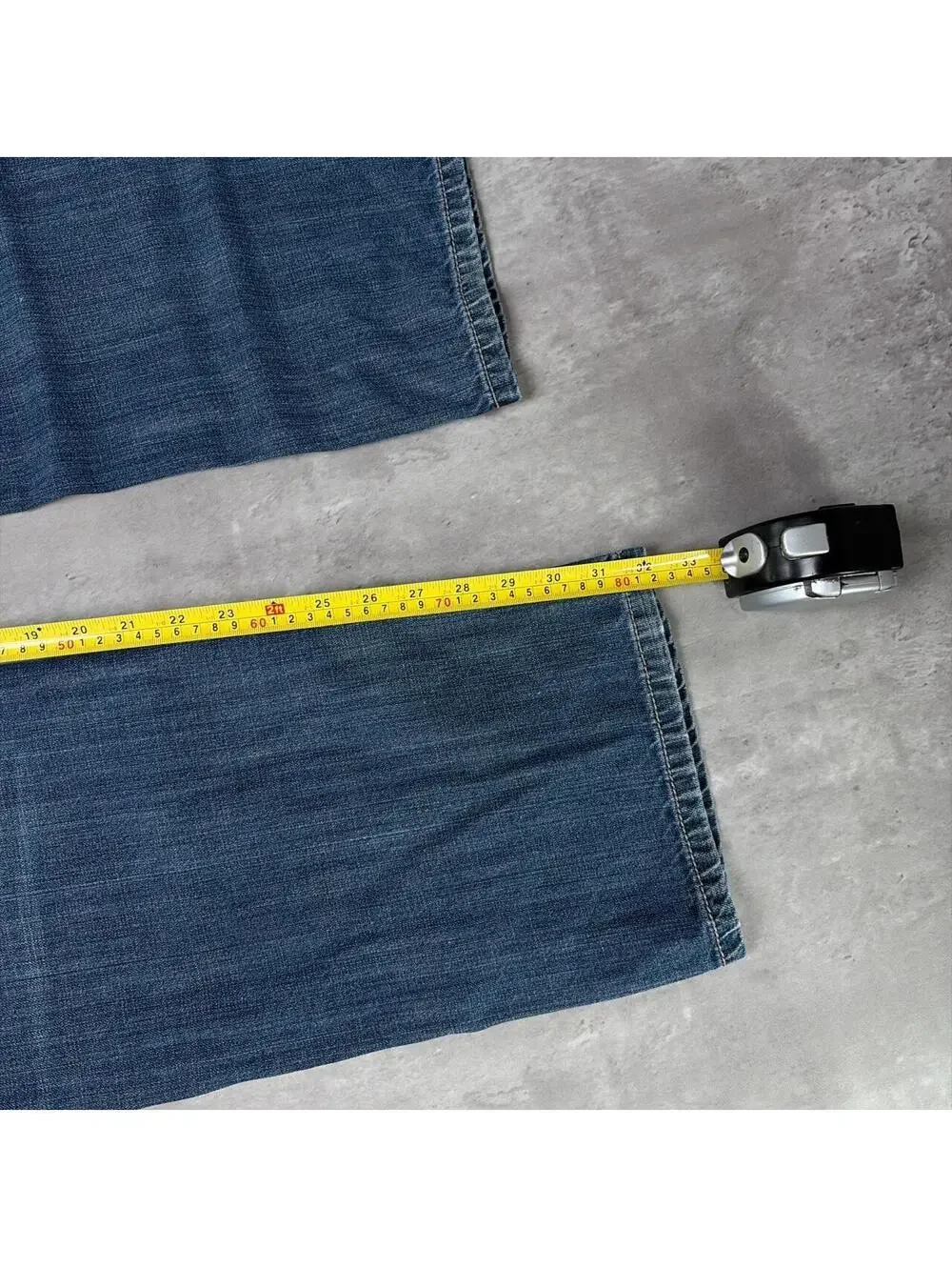 Y2K Blue Axel Grunge Gothic Baggy Skater Denim Jeans